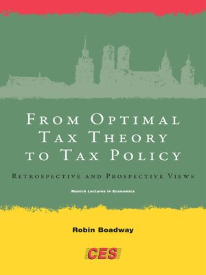 cover image of From Optimal Tax Theory to Tax Policy